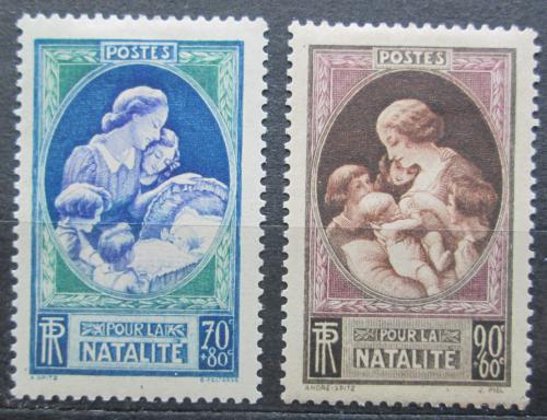 Poštovní známky Francie 1939 Matka s dítìtem Mi# 455-56 Kat 12€