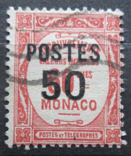 Poštovní známka Monako 1937 Doplatní pøetisk Mi# 156 Kat 5€