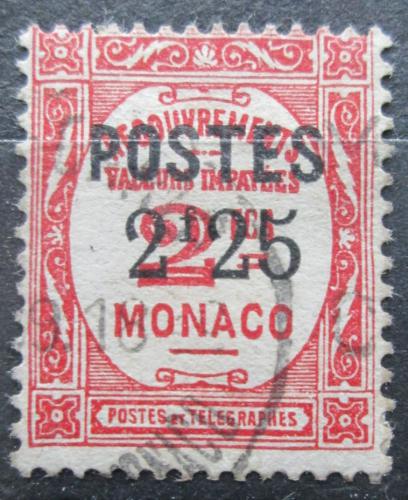 Poštovní známka Monako 1938 Doplatní pøetisk Mi# 161 Kat 25€