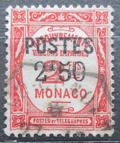 Poštovní známka Monako 1938 Doplatní pøetisk Mi# 162 Kat 35€