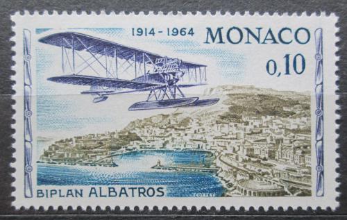 Poštovní známka Monako 1964 Letadlo Albatros nad Monte Carlo Mi# 761