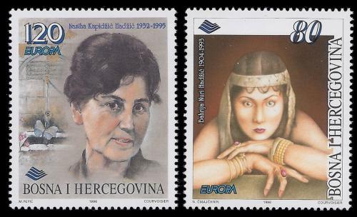 Poštovní známky Bosna a Hercegovina 1996 Evropa CEPT, slavné ženy Mi# 45-46