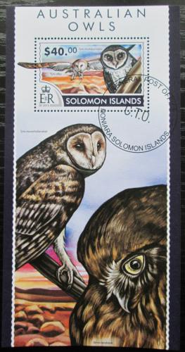 Poštovní známka Šalamounovy ostrovy 2015 Australské sovy Mi# Block 407 Kat 14€
