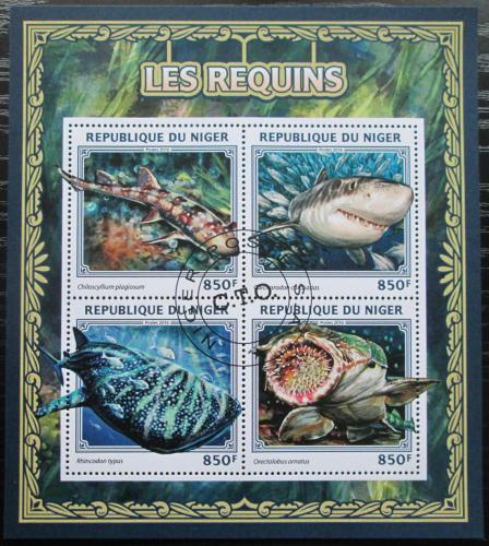 Poštovní známky Niger 2016 Žraloci Mi# 4482-85 Kat 13€