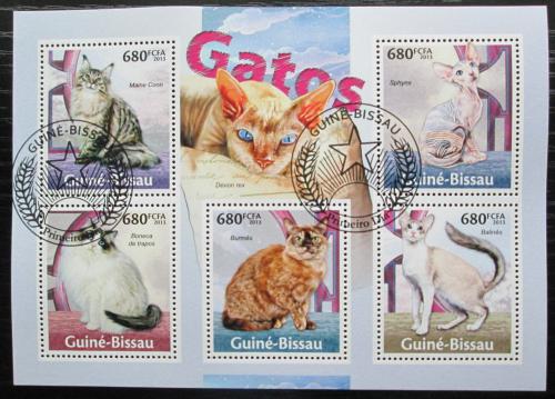 Poštovní známky Guinea-Bissau 2013 Koèky Mi# 6754-58 Kat 14€