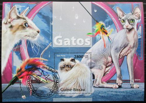 Poštovní známka Guinea-Bissau 2013 Koèky Mi# Block 1185 Kat 11€