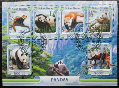 Poštovní známky Guinea-Bissau 2016 Pandy Mi# 8439-44 Kat 11€