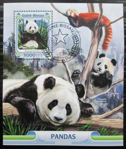 Poštovní známka Guinea-Bissau 2016 Pandy Mi# Block 1461 Kat 11€