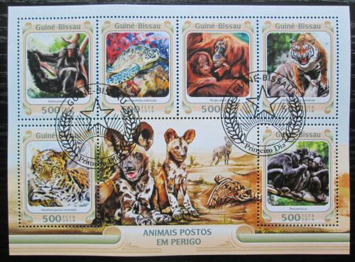 Poštovní známky Guinea-Bissau 2016 Ohrožená fauna Mi# 8432-37 Kat 11€