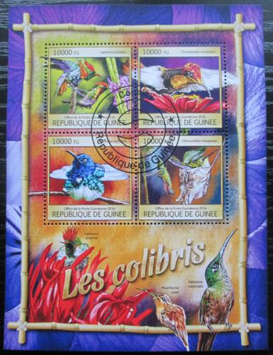 Poštovní známky Guinea 2016 Kolibøíci Mi# 11821-24 Kat 16€