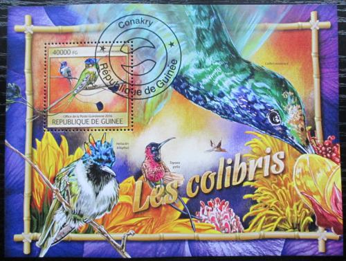 Poštovní známka Guinea 2016 Kolibøíci Mi# Block 2660 Kat 16€