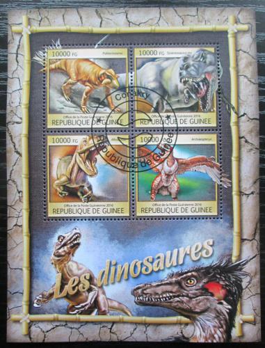 Poštovní známky Guinea 2016 Dinosauøi Mi# 11796-99 Kat 16€