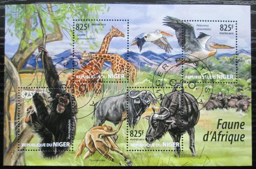Poštovní známky Niger 2015 Africká fauna Mi# 3465-68 Kat 13€