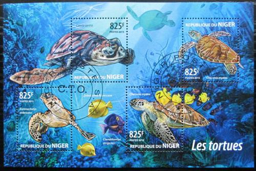 Poštovní známky Niger 2015 Želvy Mi# 3415-18 Kat 13€