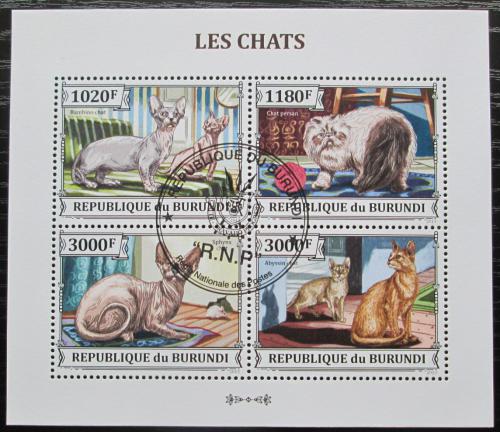 Poštovní známky Burundi 2013 Koèky Mi# 3248-51 Kat 9.90€