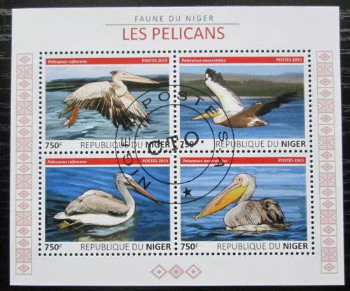 Poštovní známky Niger 2015 Pelikáni Mi# 3779-82 Kat 12€