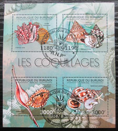 Poštovní známky Burundi 2012 Mušle Mi# 2753-56 Kat 10€