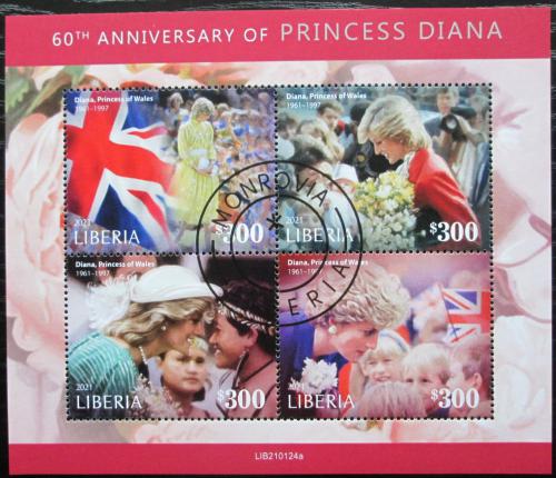Poštovní známky Libérie 2021 Princezna Diana Mi# N/N