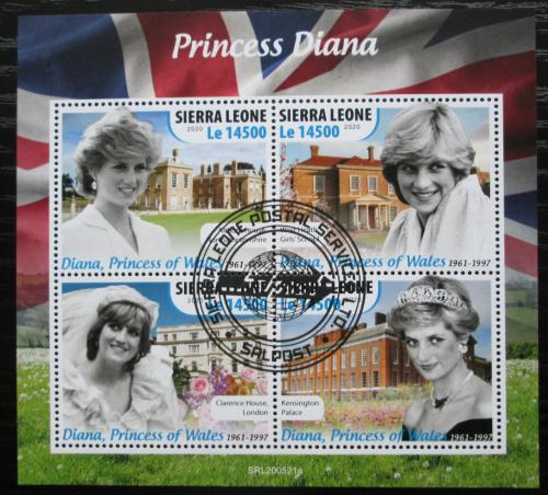 Poštovní známky Sierra Leone 2020 Princezna Diana Mi# N/N