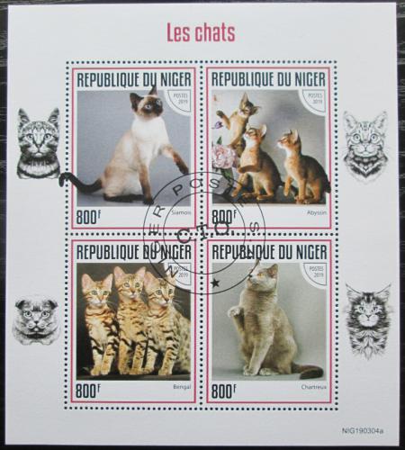 Poštovní známky Niger 2019 Koèky Mi# 6564-67 Kat 13€