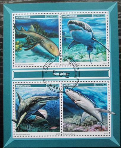 Poštovní známky Mosambik 2017 Žraloci Mi# 9059-62 Kat 22€