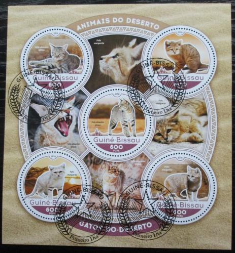 Poštovní známky Guinea-Bissau 2016 Pouštní koèky Mi# 8835-39 Kat 11€