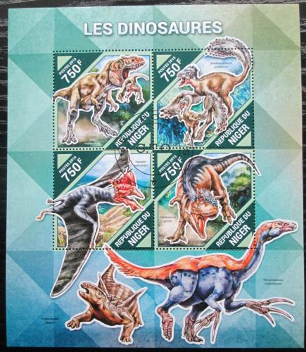 Poštovní známky Niger 2015 Dinosauøi Mi# 3877-80 Kat 12€