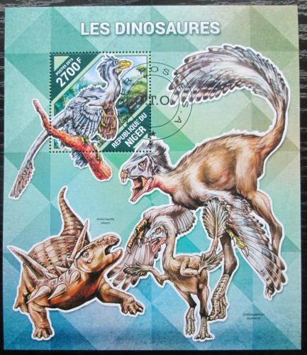 Poštovní známka Niger 2015 Dinosauøi Mi# Block 480 Kat 10€