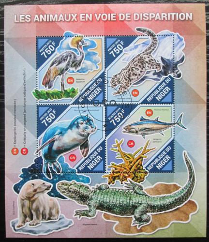 Poštovní známky Niger 2015 Ohrožená fauna Mi# 3892-95 Kat 12€