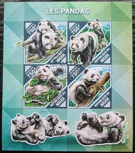 Poštovní známky Niger 2015 Pandy Mi# 3907-10 Kat 12€