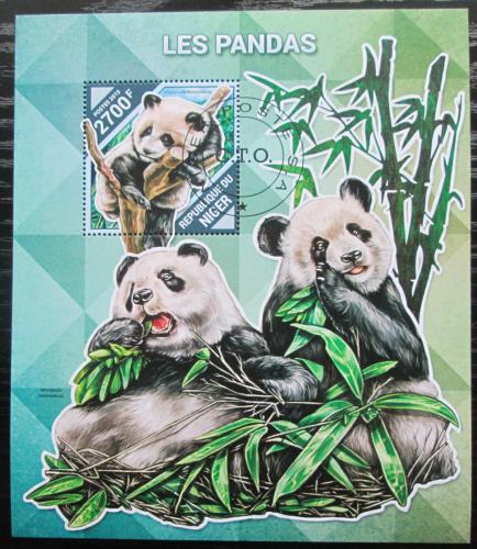 Poštovní známka Niger 2015 Pandy Mi# Block 486 Kat 10€