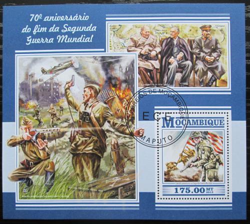 Poštovní známka Mosambik 2015 Konec války, 70. výroèí Mi# Block 1060 Kat 10€