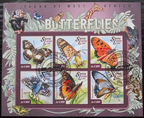 Poštovní známky Sierra Leone 2015 Motýli Mi# 5946-51 Kat 11.50€