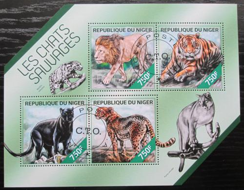 Poštovní známky Niger 2014 Koèkovité šelmy Mi# 2845-48 Kat 12€
