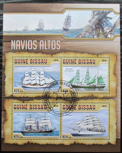 Poštovní známky Guinea-Bissau 2016 Plachetnice Mi# 8614-17 Kat 12.50€