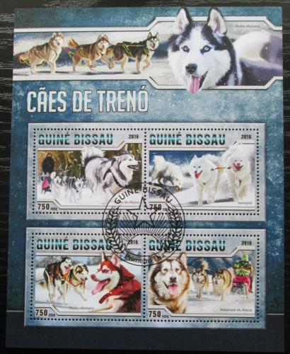 Poštovní známky Guinea-Bissau 2016 Tažní psi Mi# 8724-27 Kat 11€