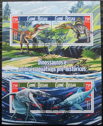 Poštovní známky Guinea-Bissau 2015 Dinosauøi Mi# 8232-35 Kat 11€