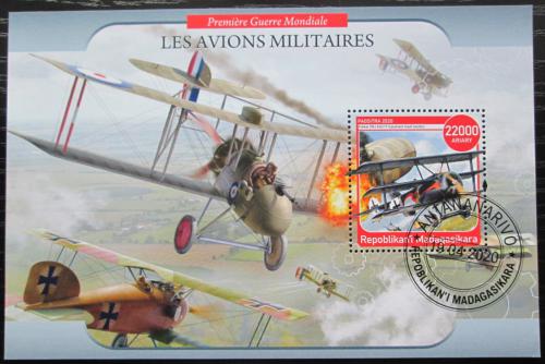 Poštovní známka Madagaskar 2020 Váleèná letadla Mi# N/N