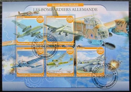 Poštovní známky Madagaskar 2020 Nìmecké bombardéry Mi# N/N