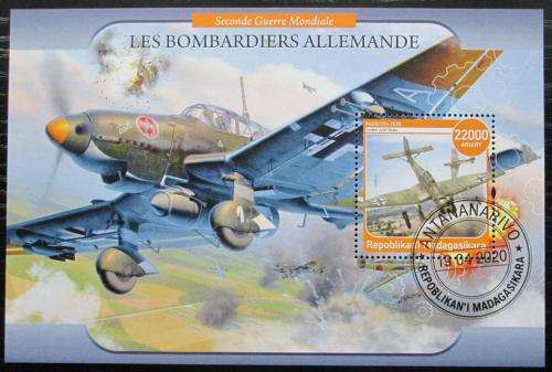 Poštovní známka Madagaskar 2020 Nìmecké bombardéry Mi# N/N