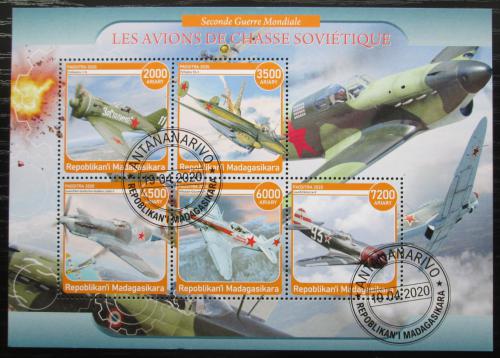 Poštovní známky Madagaskar 2020 Sovìtská váleèná letadla Mi# N/N