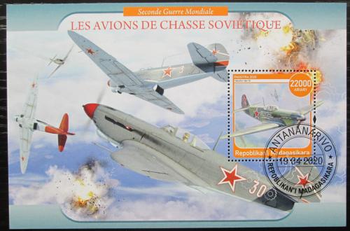 Poštovní známka Madagaskar 2020 Sovìtská váleèná letadla Mi# N/N
