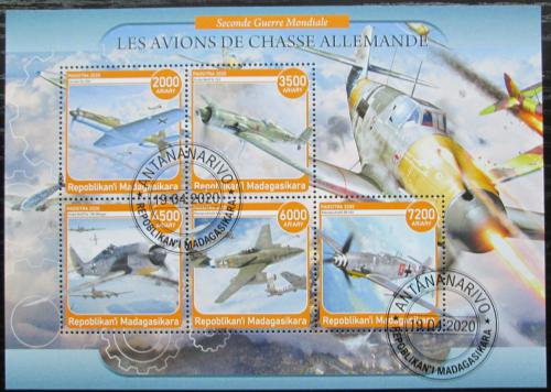 Poštovní známky Madagaskar 2020 Nìmecká váleèná letadla Mi# N/N