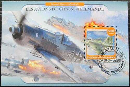 Poštovní známky Madagaskar 2020 Nìmecká váleèná letadla Mi# N/N 