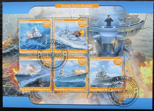Poštovní známky Madagaskar 2020 Váleèné lodì Mi# N/N