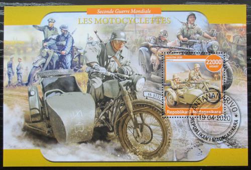 Poštovní známka Madagaskar 2020 Vojenské motocykly Mi# N/N