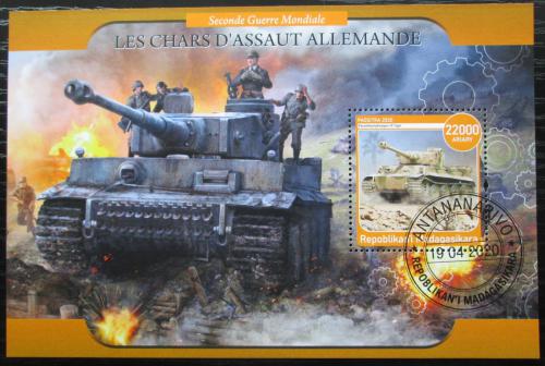 Poštovní známka Madagaskar 2020 Nìmecké tanky Mi# N/N