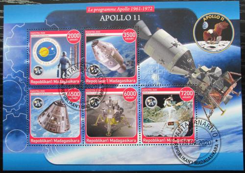 Poštovní známky Madagaskar 2020 Vesmírný program Apollo 11 Mi# N/N