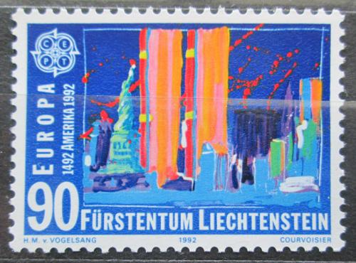Poštovní známka Lichtenštejnsko 1992 Evropa CEPT, objevení Ameriky Mi# 1034