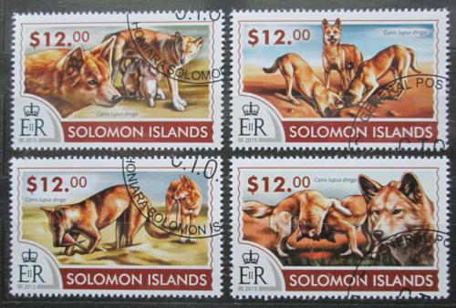 Poštovní známky Šalamounovy ostrovy 2015 Pes Dingo Mi# 3167-70 Kat 17€